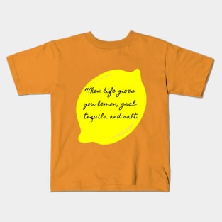 Lemon, Salt & Tequila Kids T-Shirt